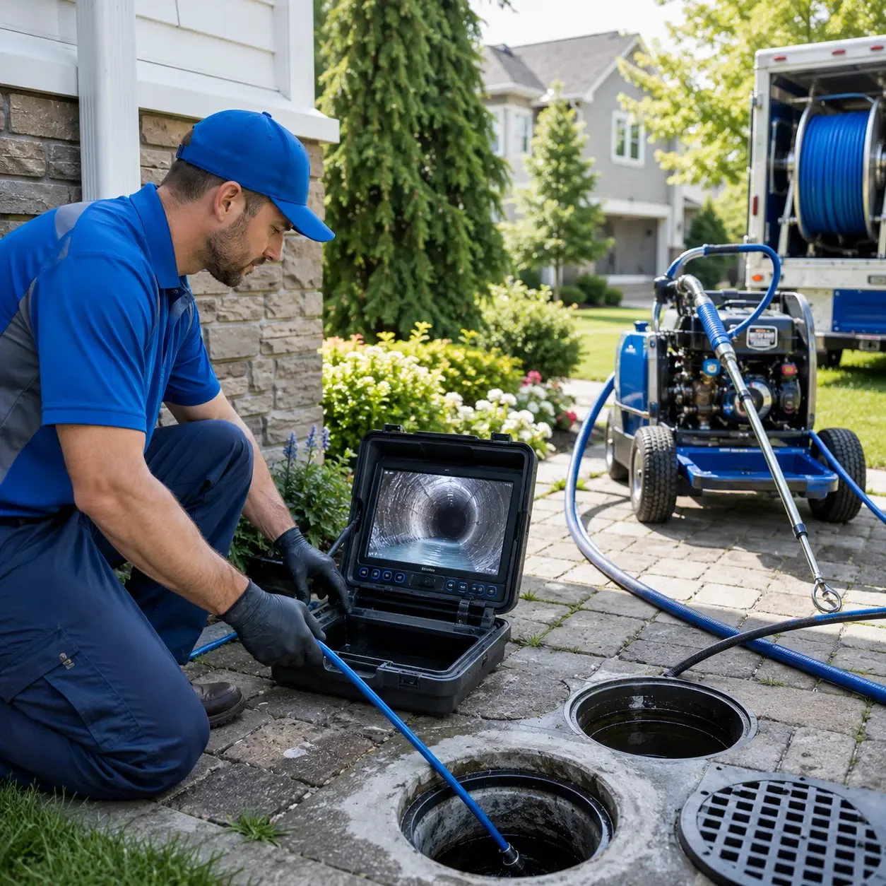Outdoor drain cleaning professionals serving Endeavor, PA